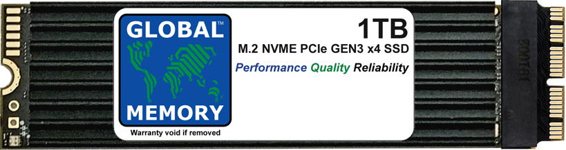 1TB M.2 PCIe Gen3 x4 NVMe SSD WITH HEATSINK FOR MAC PRO 2013